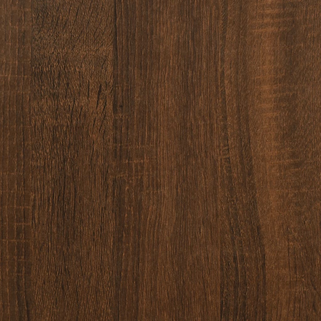 Bettgestell ohne Matratze mit Kopfteil Braun Eiche 90x190 cm