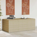 Gartentruhe Beige 984L Poly Rattan