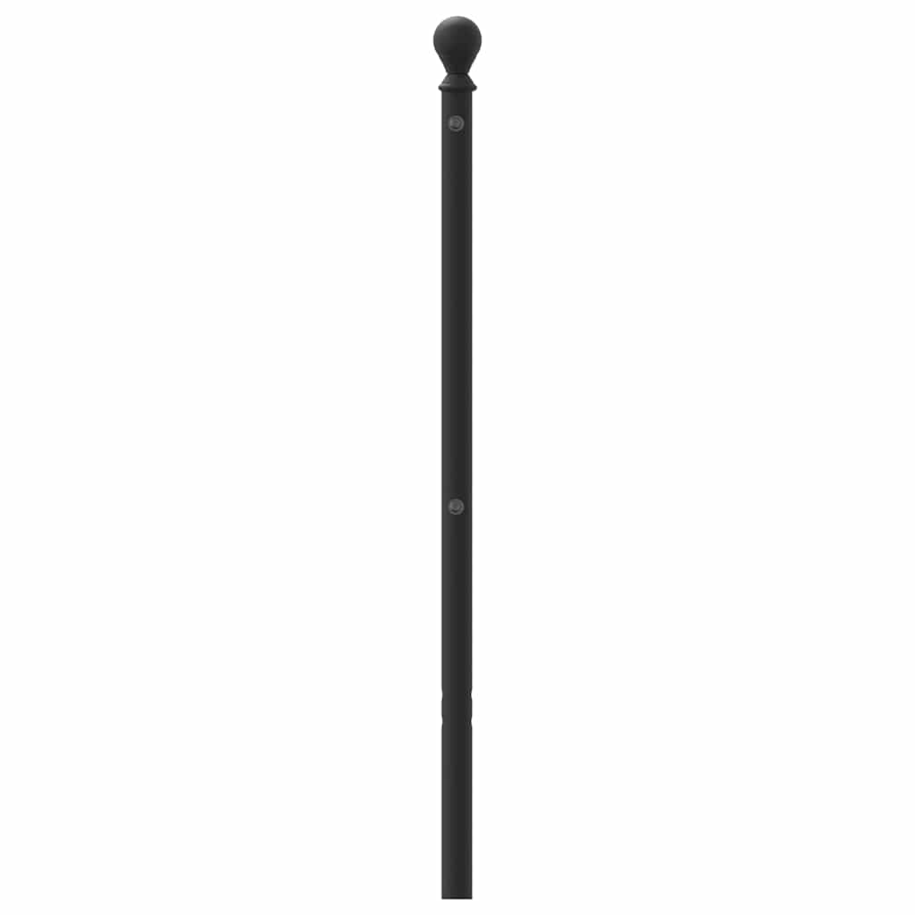 Ersatz-Kopfteil Metall Schwarz 100 cm