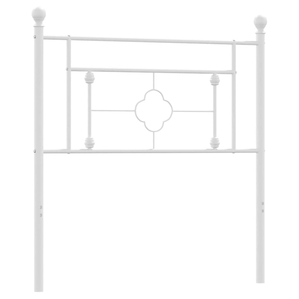 Ersatz-Kopfteil Metall Weiß 100 cm