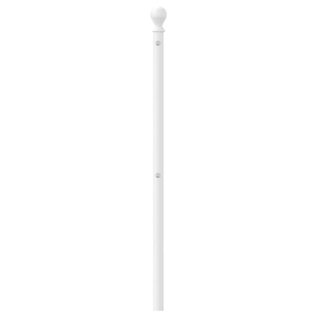 Ersatz-Kopfteil Metall Weiß 100 cm