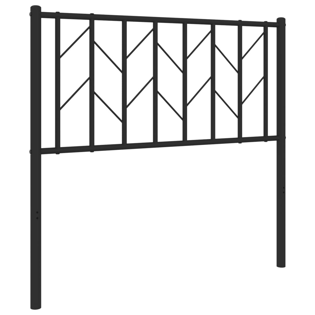 Ersatz-Kopfteil Metall Schwarz 90 cm