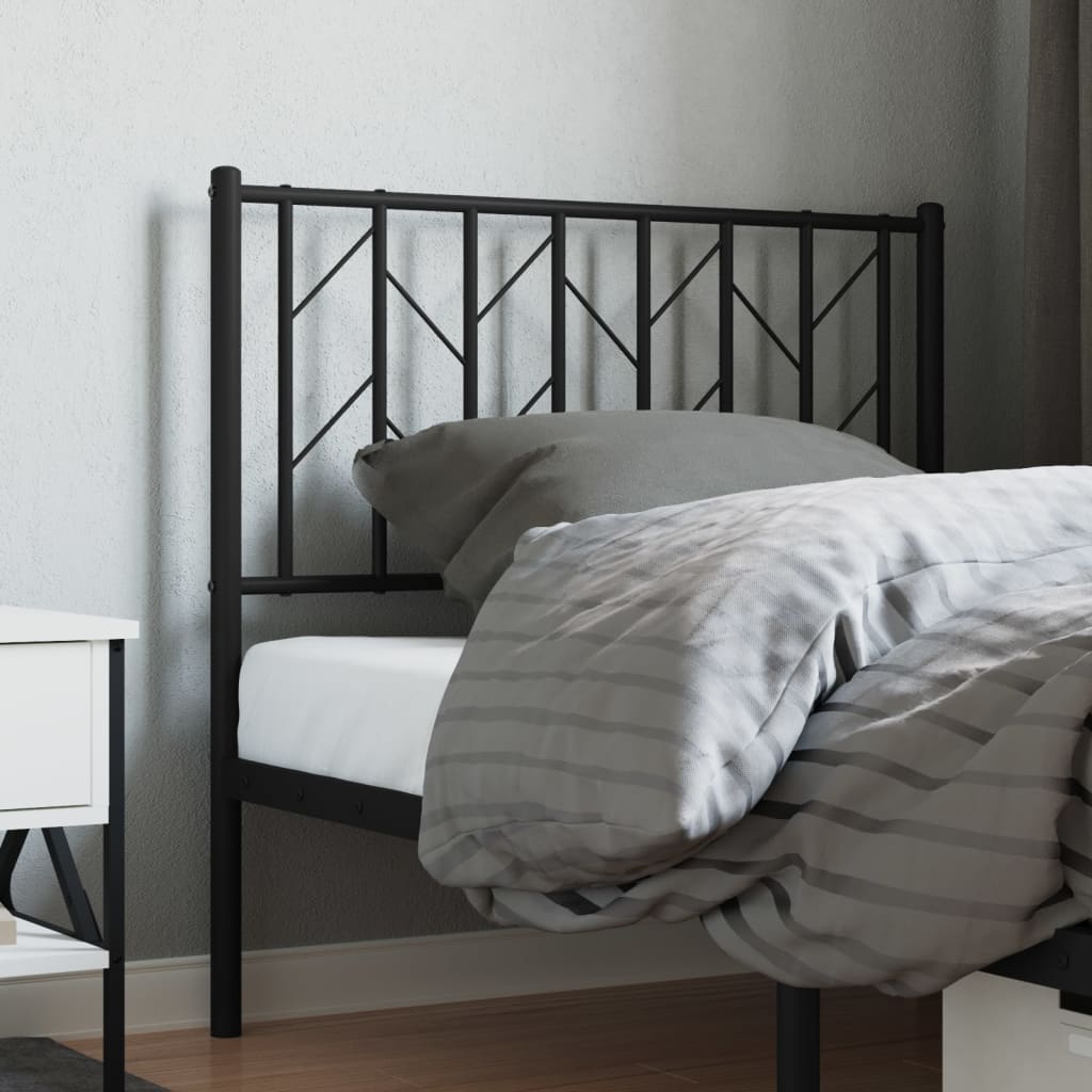 Ersatz-Kopfteil Metall Schwarz 90 cm