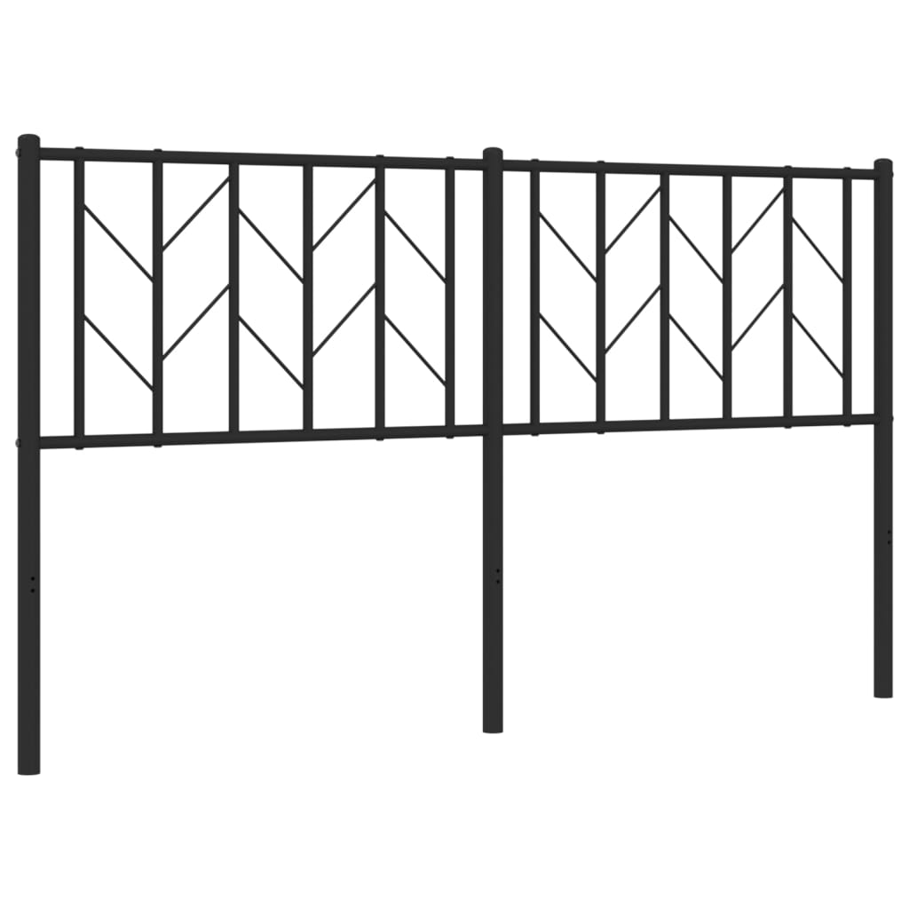 Ersatz-Kopfteil Metall Schwarz 150 cm