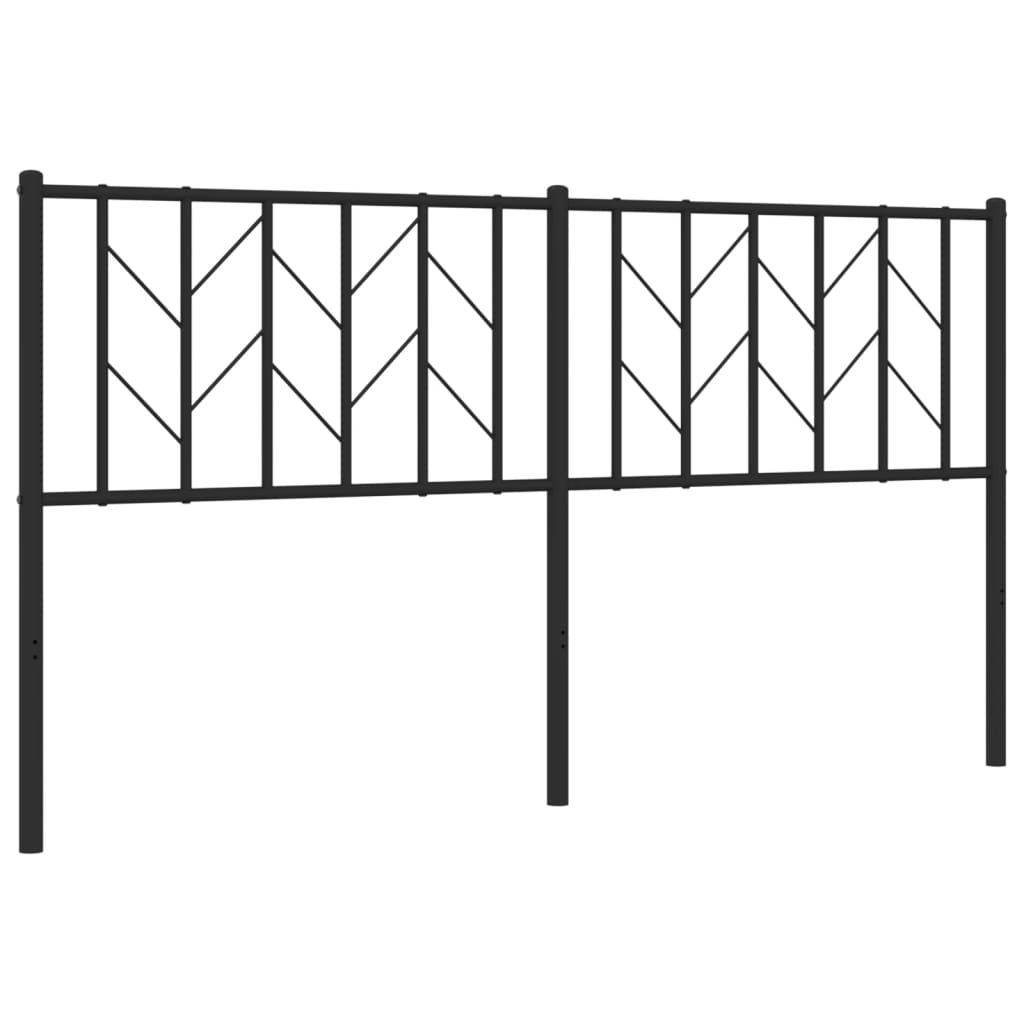 Ersatz-Kopfteil Metall Schwarz 160 cm