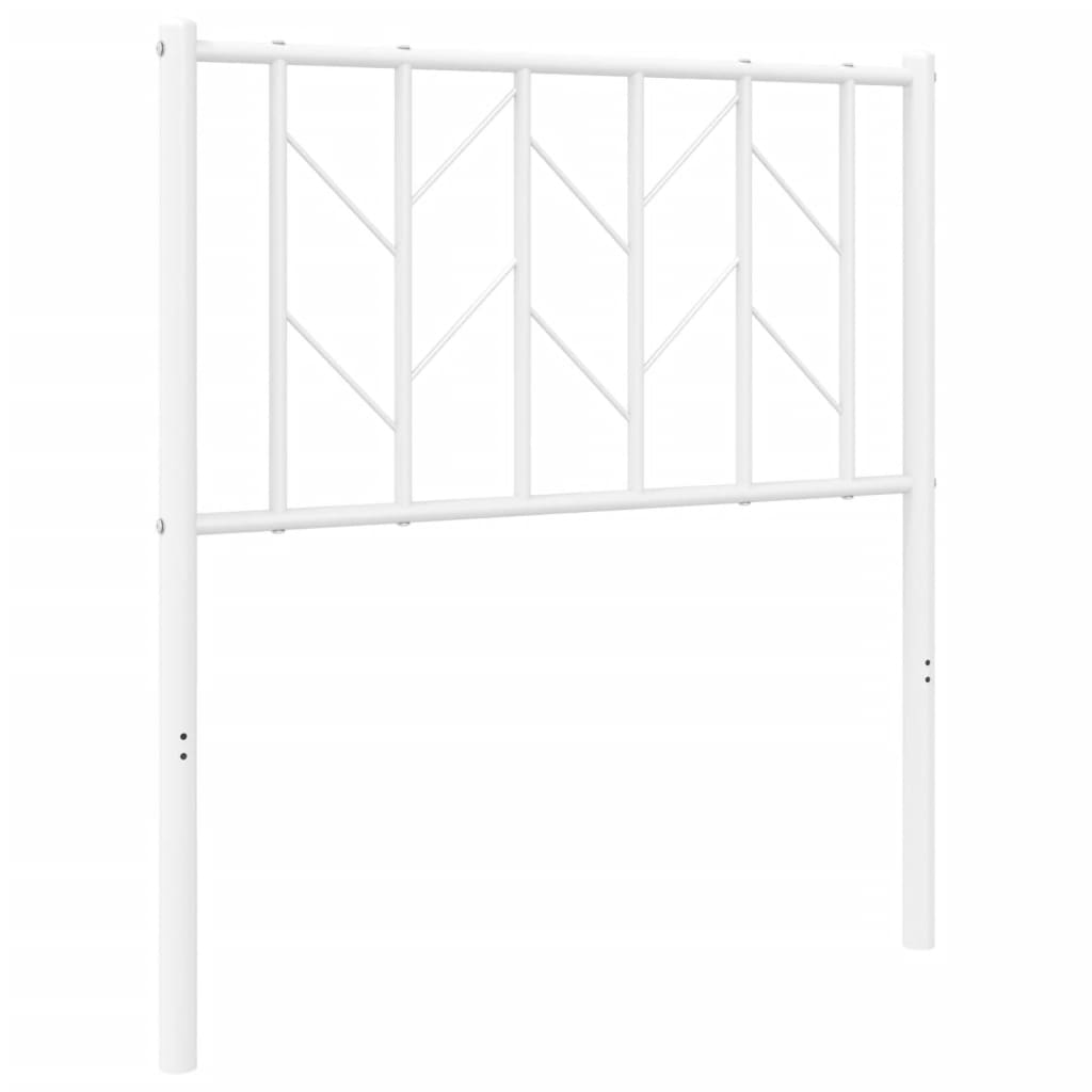 Ersatz-Kopfteil Metall Weiß 75 cm