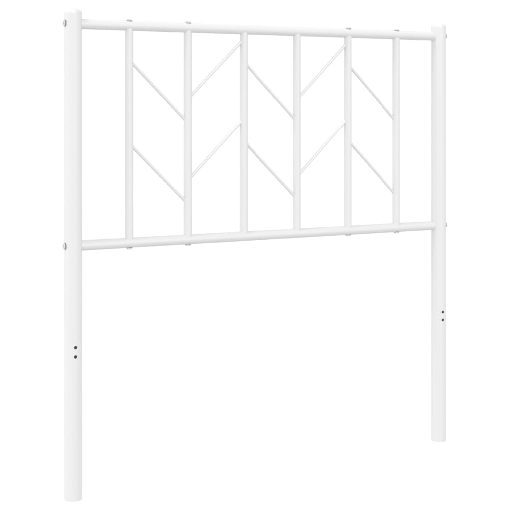 Ersatz-Kopfteil Metall Weiß 80 cm