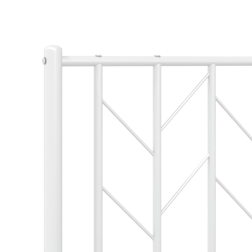 Ersatz-Kopfteil Metall Weiß 80 cm