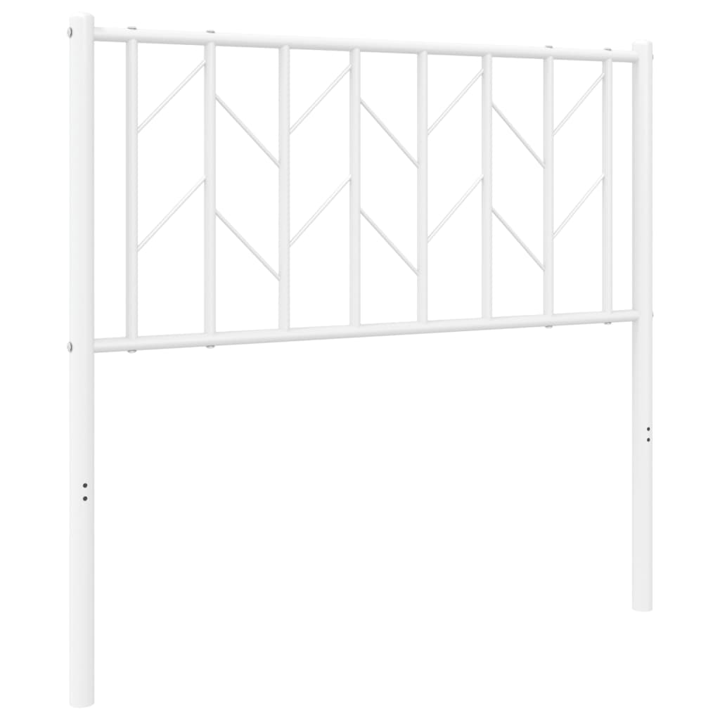 Ersatz-Kopfteil Metall Weiß 90 cm