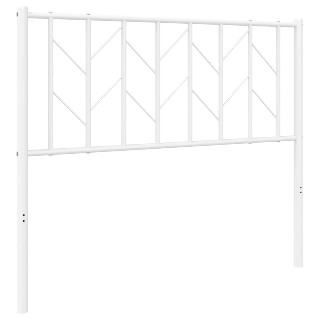 Ersatz-Kopfteil Metall Weiß 100 cm