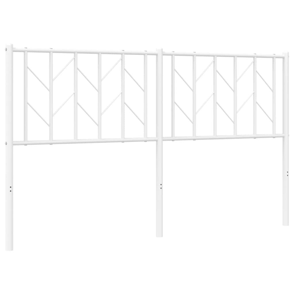 Ersatz-Kopfteil Metall Weiß 150 cm