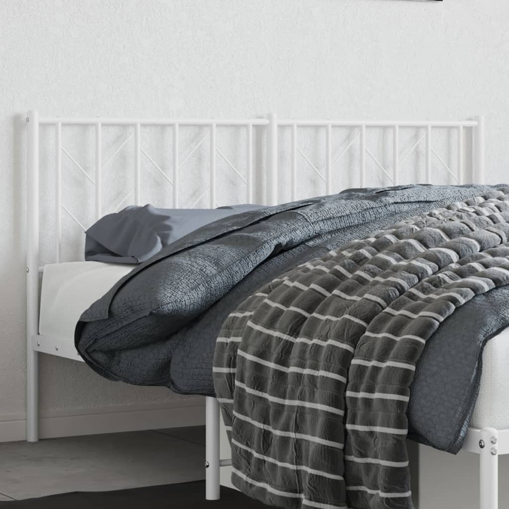 Ersatz-Kopfteil Metall Weiß 150 cm