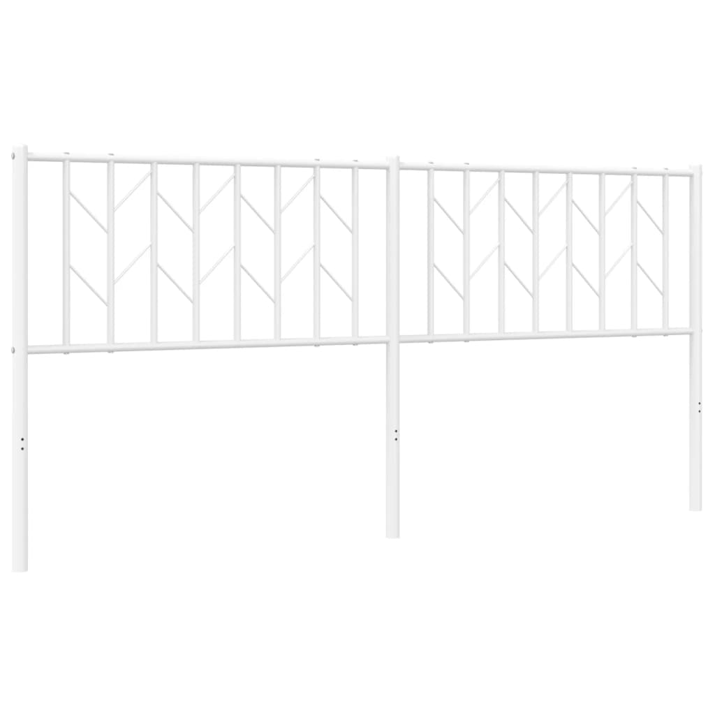 Ersatz-Kopfteil Metall Weiß 180 cm