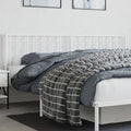 Ersatz-Kopfteil Metall Weiß 193 cm