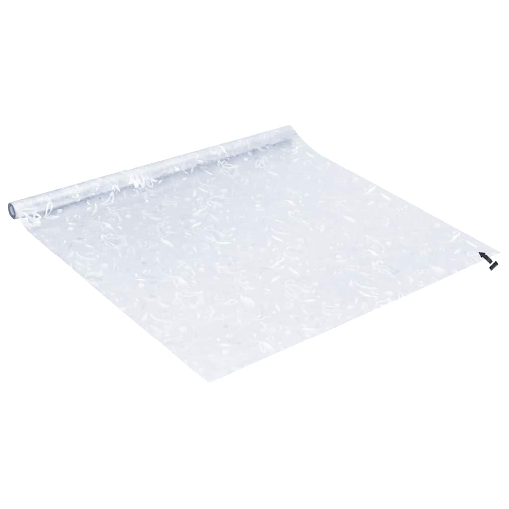 Fensterfolien 2 Stk. Matt Blumenmuster PVC