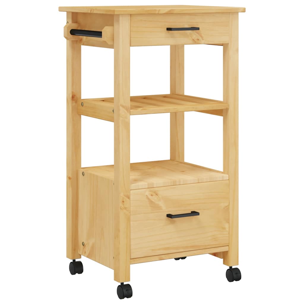 Küchenwagen MONZA 48x40x88,5 cm Massivholz Kiefer