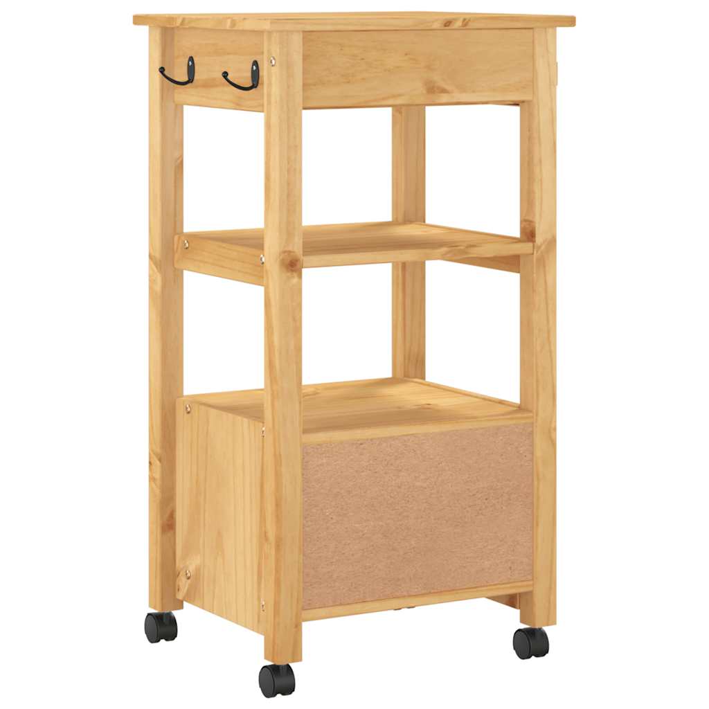 Küchenwagen MONZA 48x40x88,5 cm Massivholz Kiefer