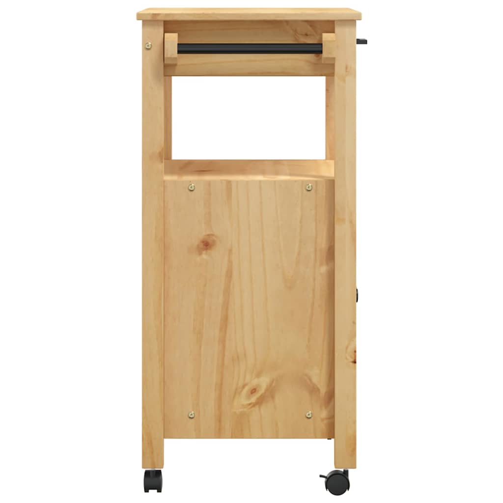 Küchenwagen MONZA 60x40x88,5 cm Massivholz Kiefer