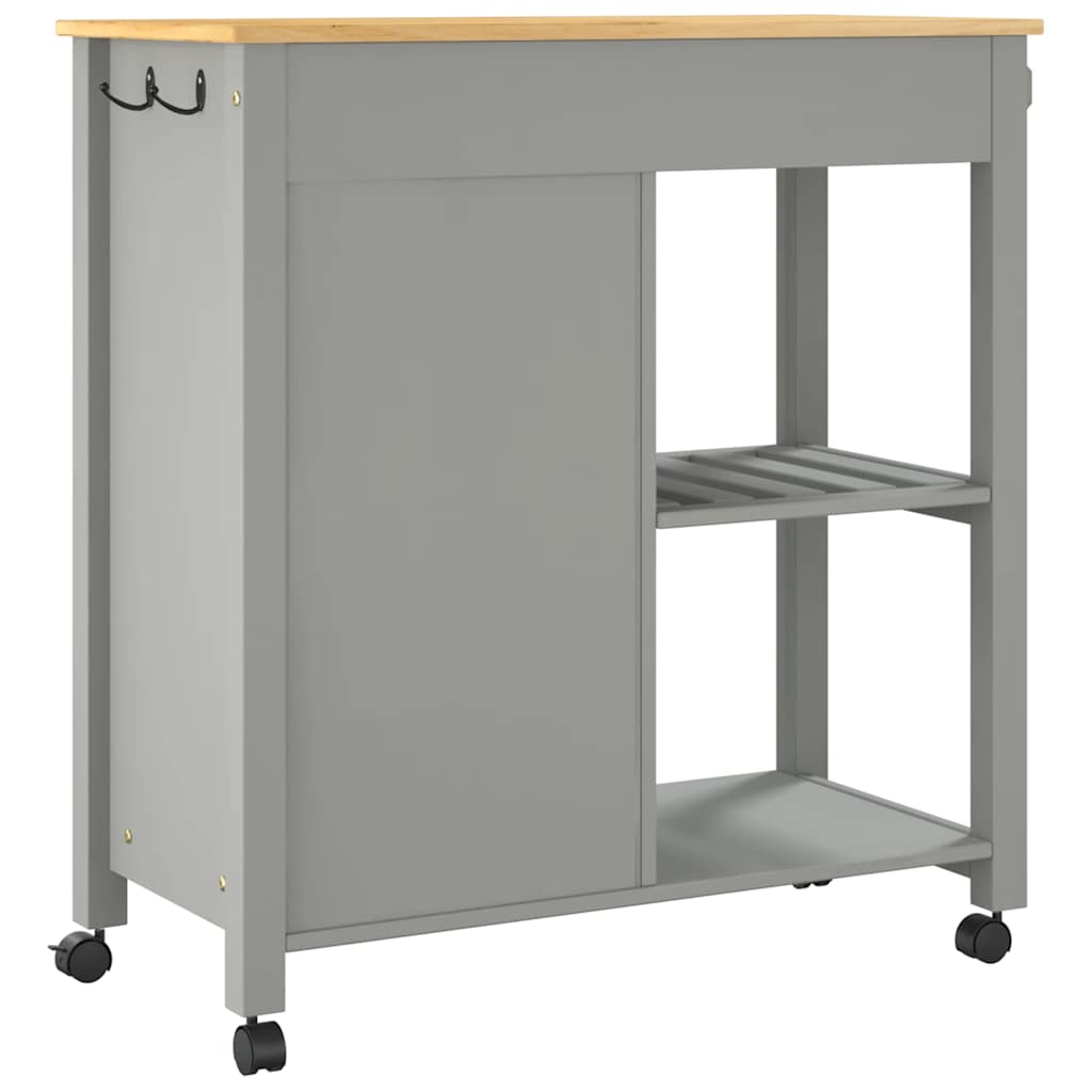 Küchenwagen MONZA 84x40x88,5 cm Massivholz Kiefer