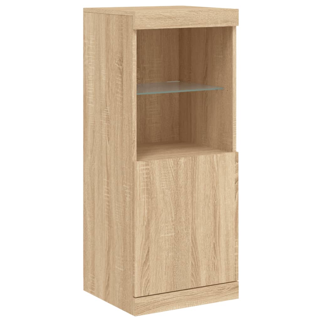 Sideboard mit LED-Leuchten Sonoma-Eiche 41x37x100 cm