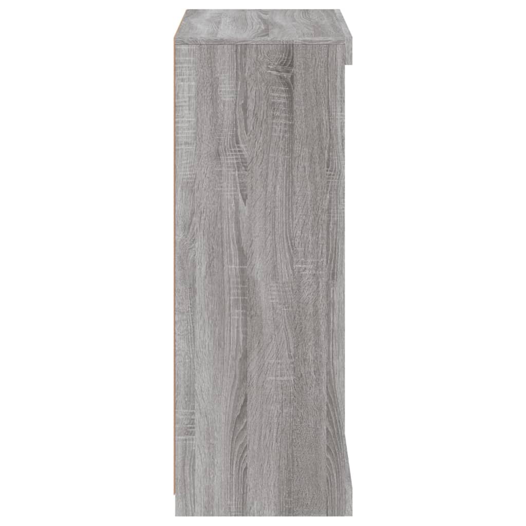 Sideboard mit LED-Leuchten Grau Sonoma 60,5x37x100 cm