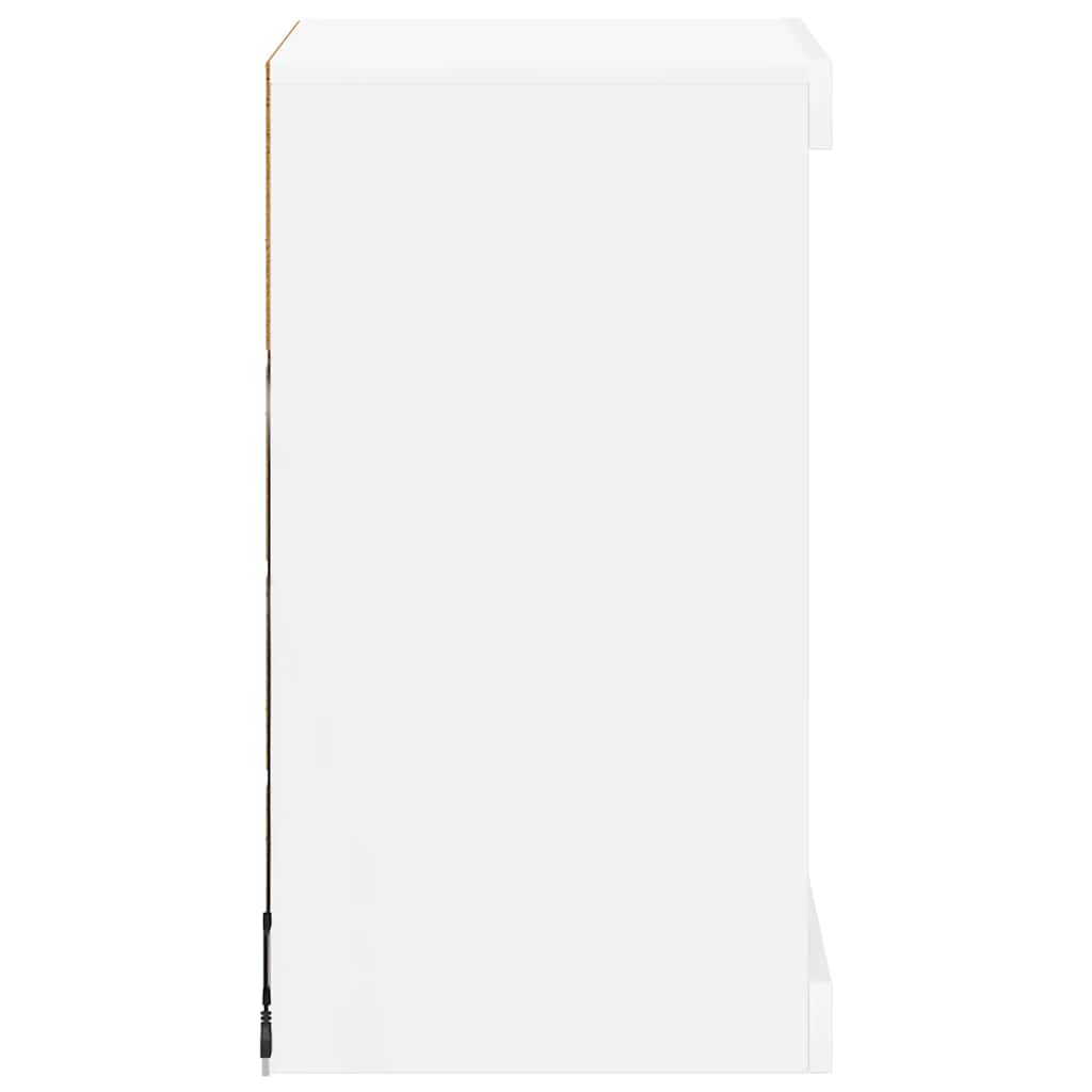 Sideboard mit LED-Leuchten Weiß 41x37x67 cm