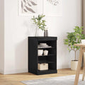 Sideboard mit LED-Leuchten Schwarz 41x37x67 cm