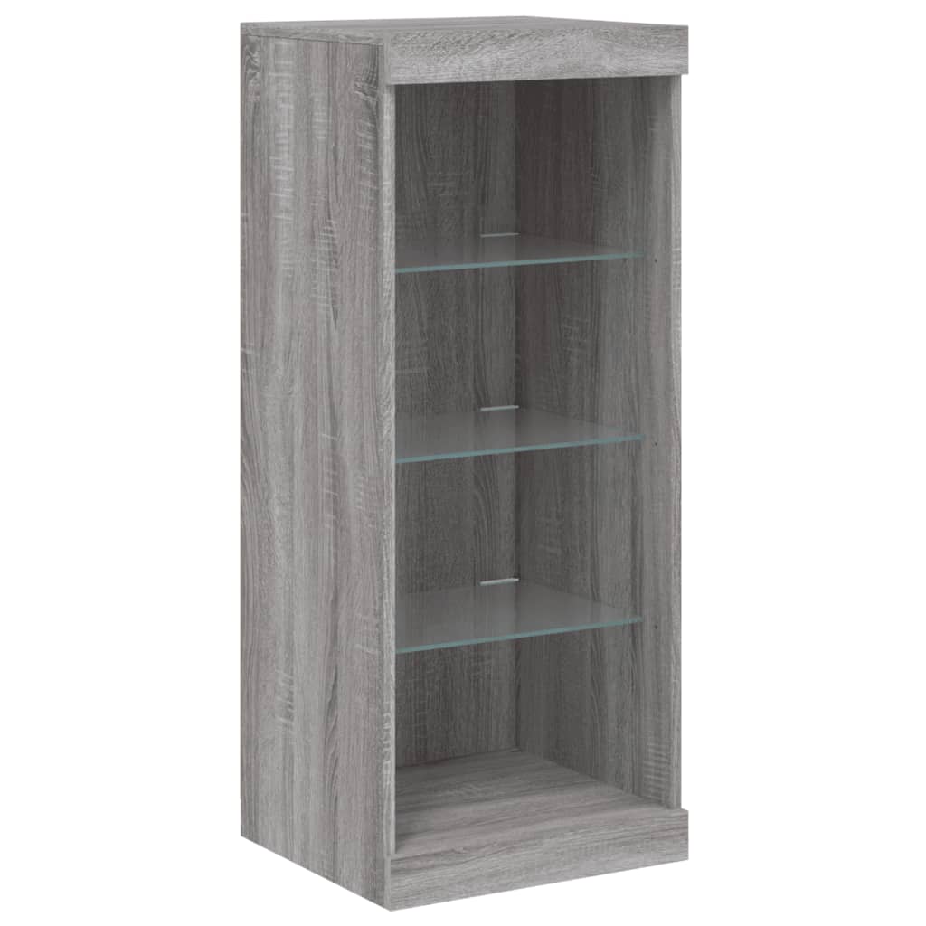 Sideboard mit LED-Leuchten Grau Sonoma 41x37x100 cm