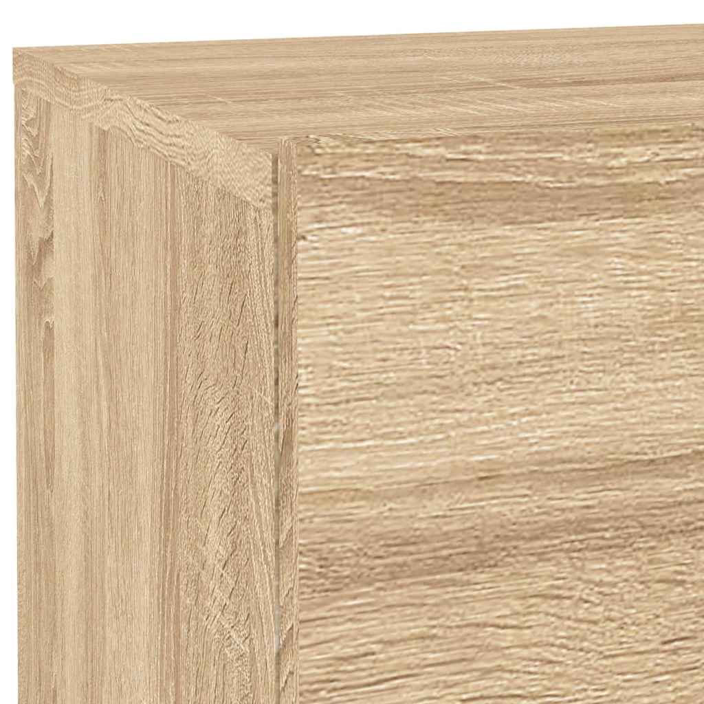 Nachttisch mit LED-Leuchten Sonoma-Eiche 70x36x40,5 cm