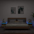 Nachttische mit LED-Leuchten 2 Stk. Sonoma Eiche 40x39x48,5 cm
