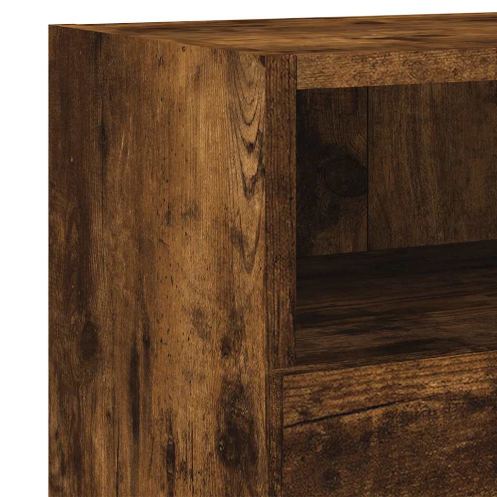 TV-Wandschränke 2 Stk. Räuchereiche 60x30x30 cm Holzwerkstoff
