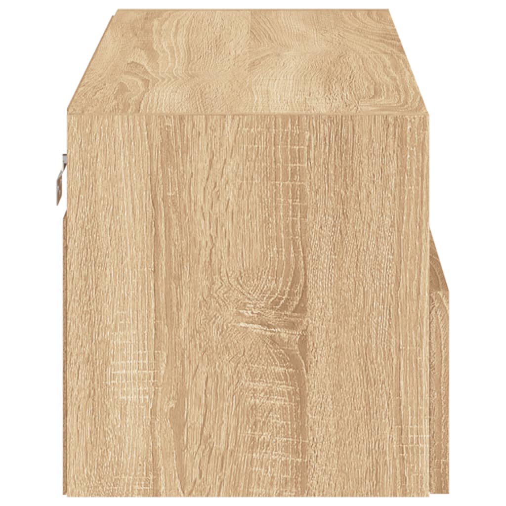 TV-Wandschrank Sonoma-Eiche 80x30x30 cm Holzwerkstoff