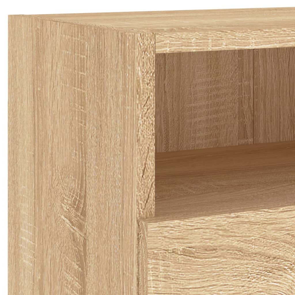 TV-Wandschränke 2 Stk. Sonoma-Eiche 80x30x30 cm Holzwerkstoff