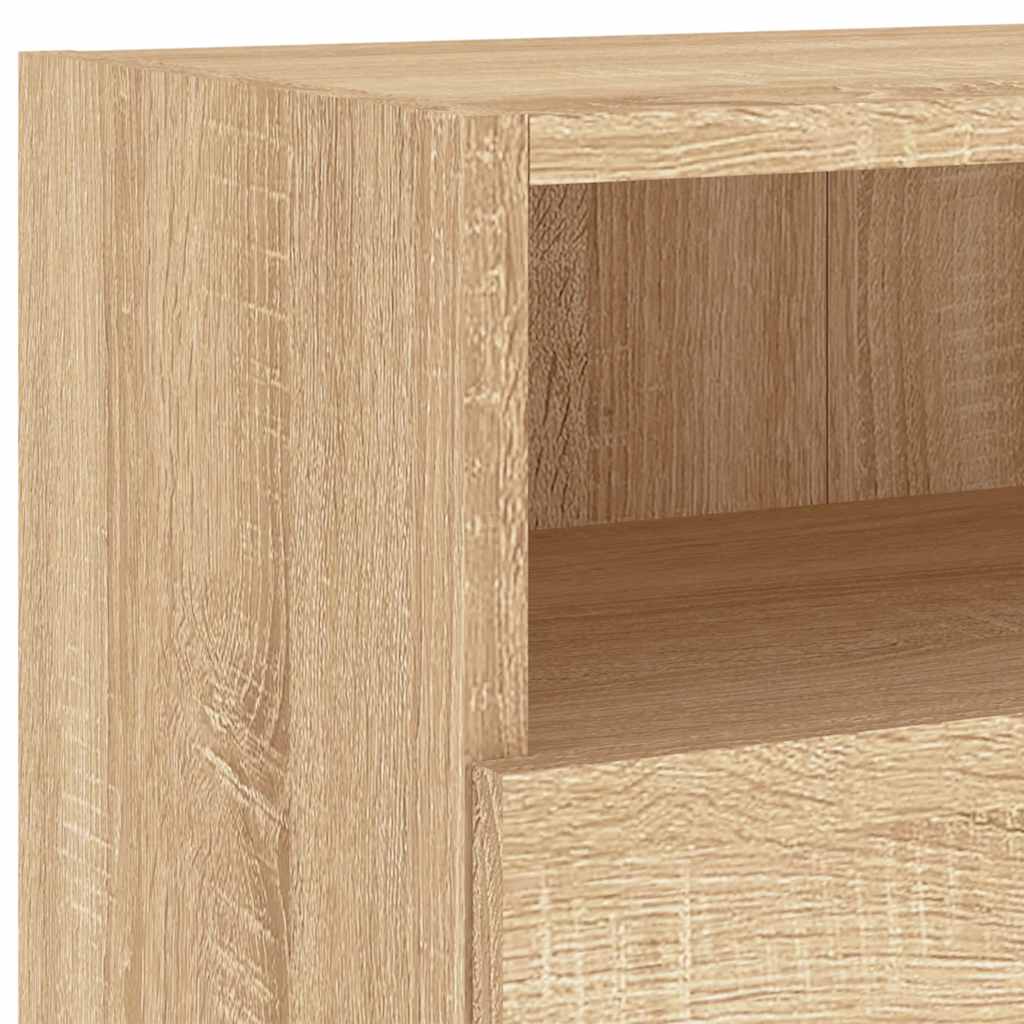 TV-Wandschränke 2 Stk. Sonoma-Eiche 100x30x30 cm Holzwerkstoff