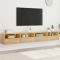 TV-Wandschränke 2 Stk. Sonoma-Eiche 100x30x30 cm Holzwerkstoff