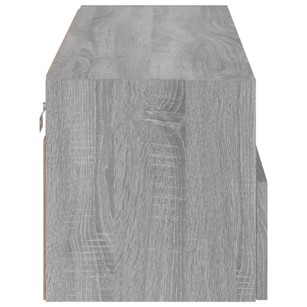 TV-Wandschrank Grau Sonoma 100x30x30 cm Holzwerkstoff