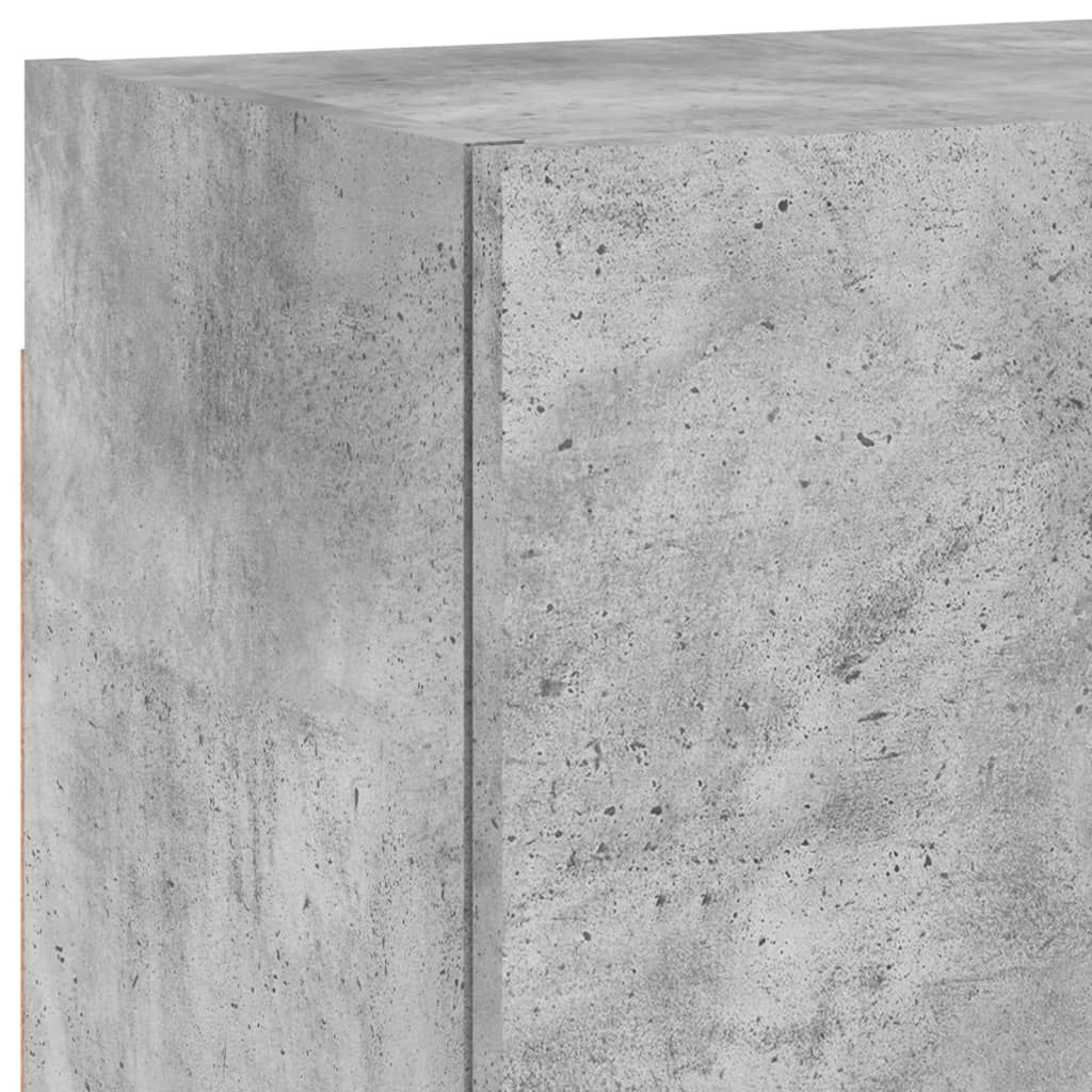 TV-Wandschränke 2 Stk. Betongrau 40,5x30x40 cm Holzwerkstoff