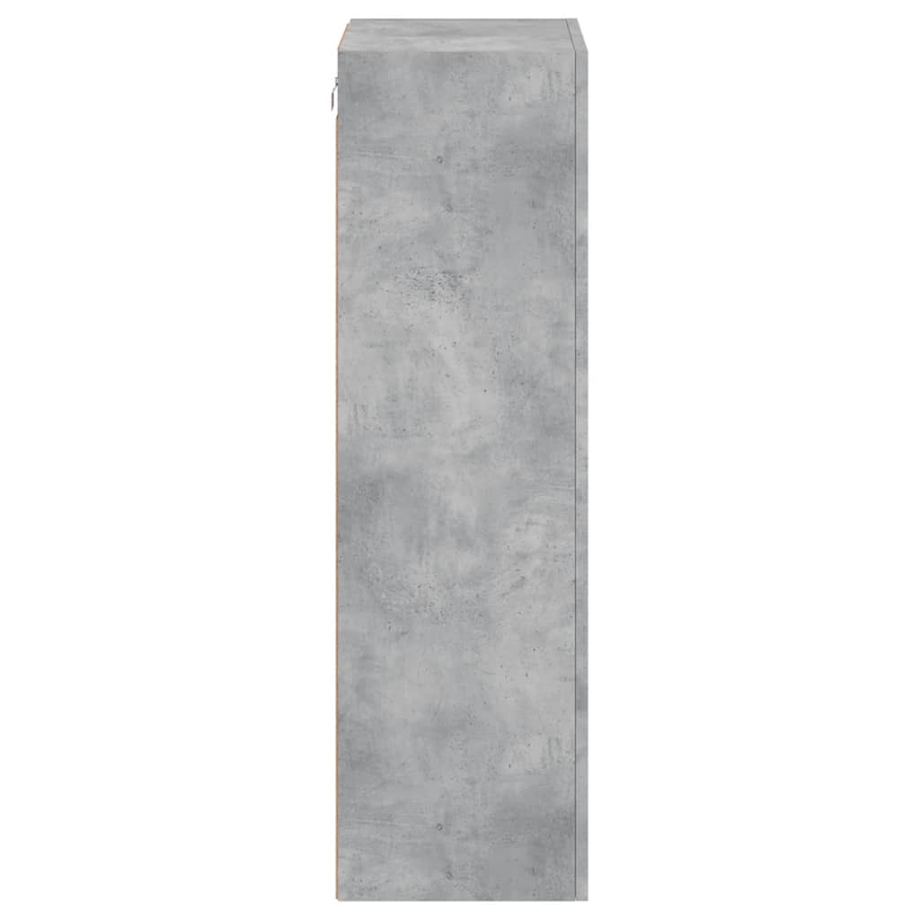 TV-Wandschrank Betongrau 40,5x30x102 cm Holzwerkstoff