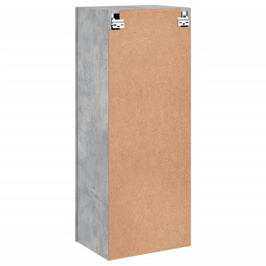 TV-Wandschrank Betongrau 40,5x30x102 cm Holzwerkstoff