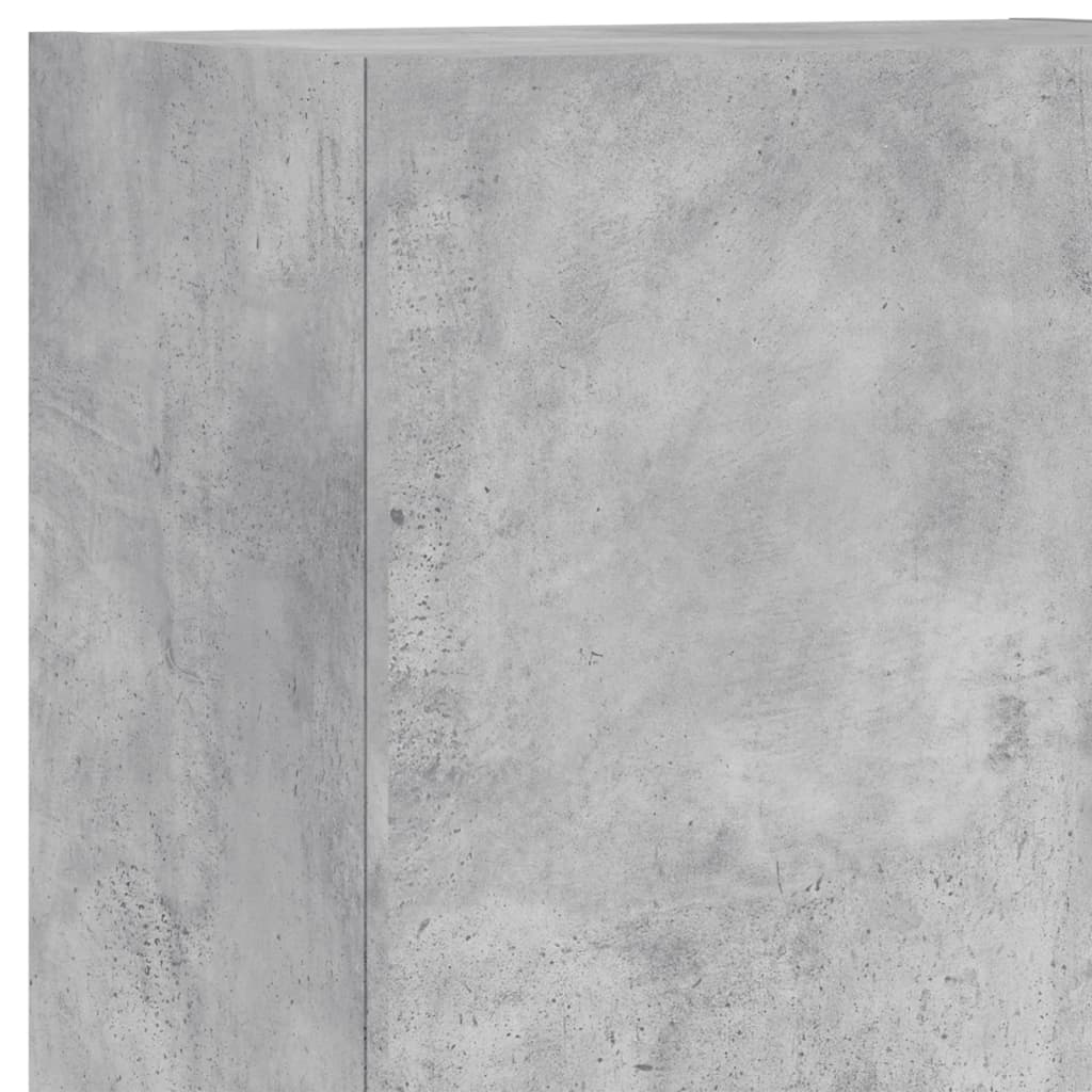 TV-Wandschrank Betongrau 40,5x30x102 cm Holzwerkstoff