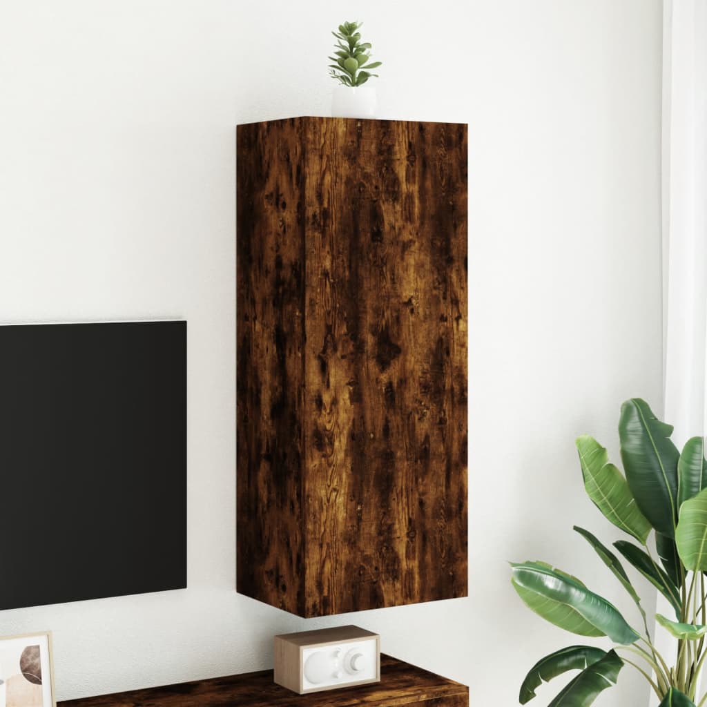 TV-Wandschrank Räuchereiche 40,5x30x102 cm Holzwerkstoff
