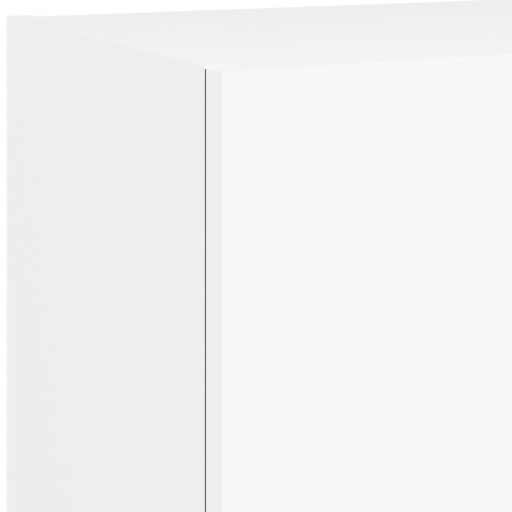 TV-Schränke mit LED-Leuchten 2 Stk. Weiß 40,5x30x60 cm