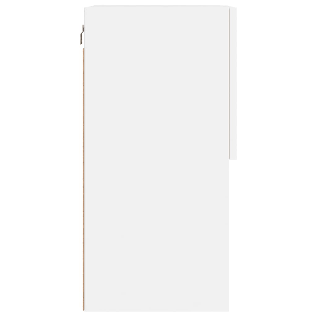 TV-Schränke mit LED-Leuchten 2 Stk. Weiß 40,5x30x60 cm