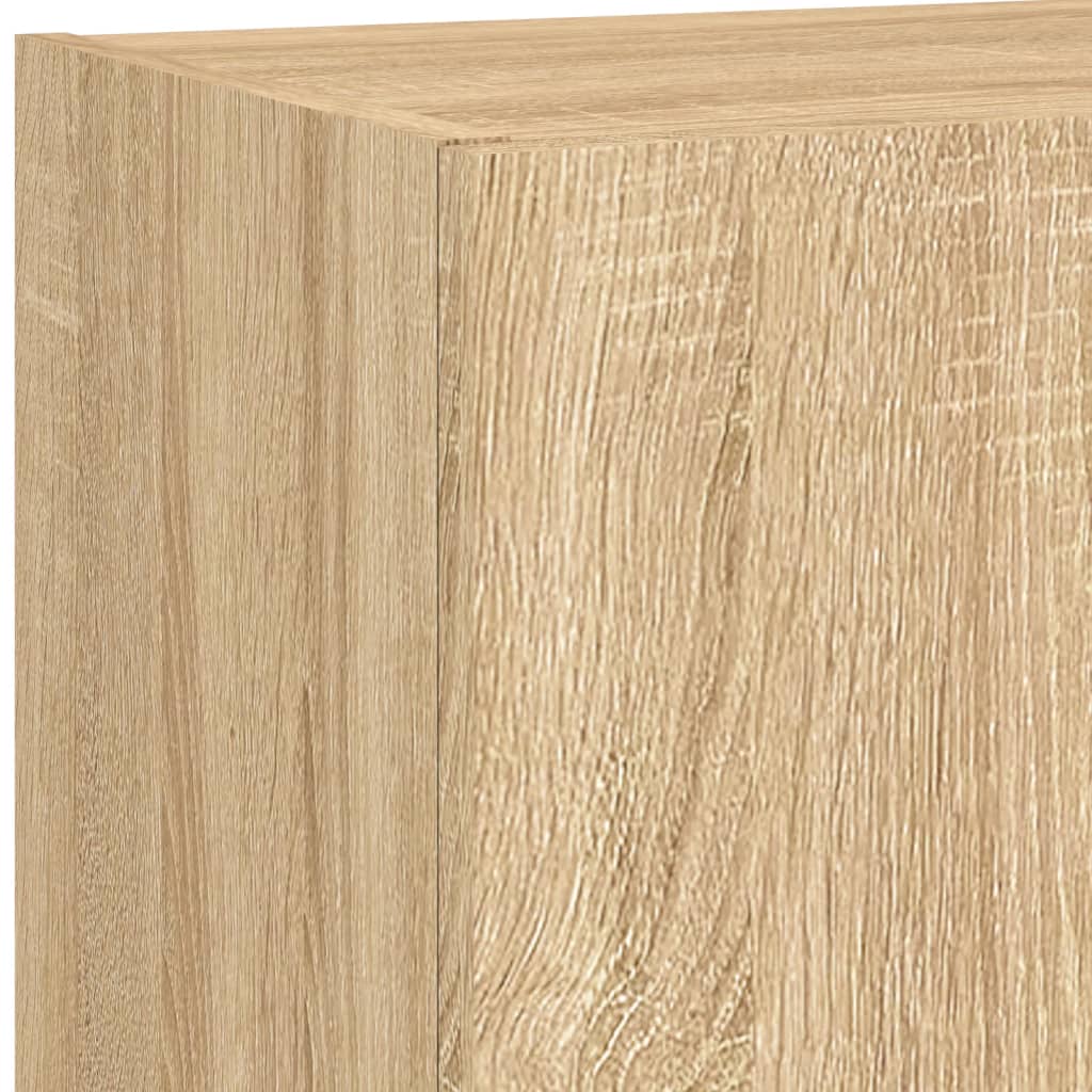 TV-Schrank mit LED-Leuchten Sonoma-Eiche 40,5x30x90 cm