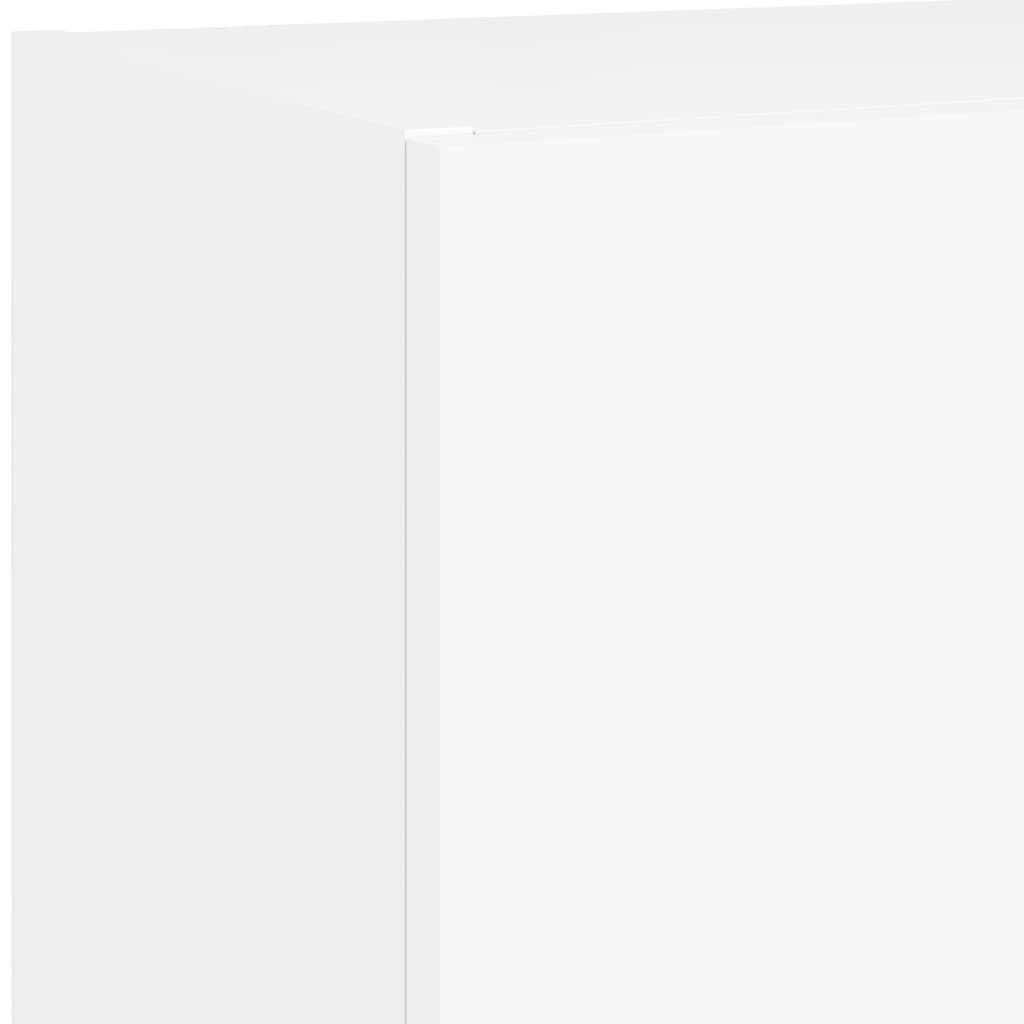 TV-Schrank mit LED-Leuchten Weiß 40,5x30x102 cm