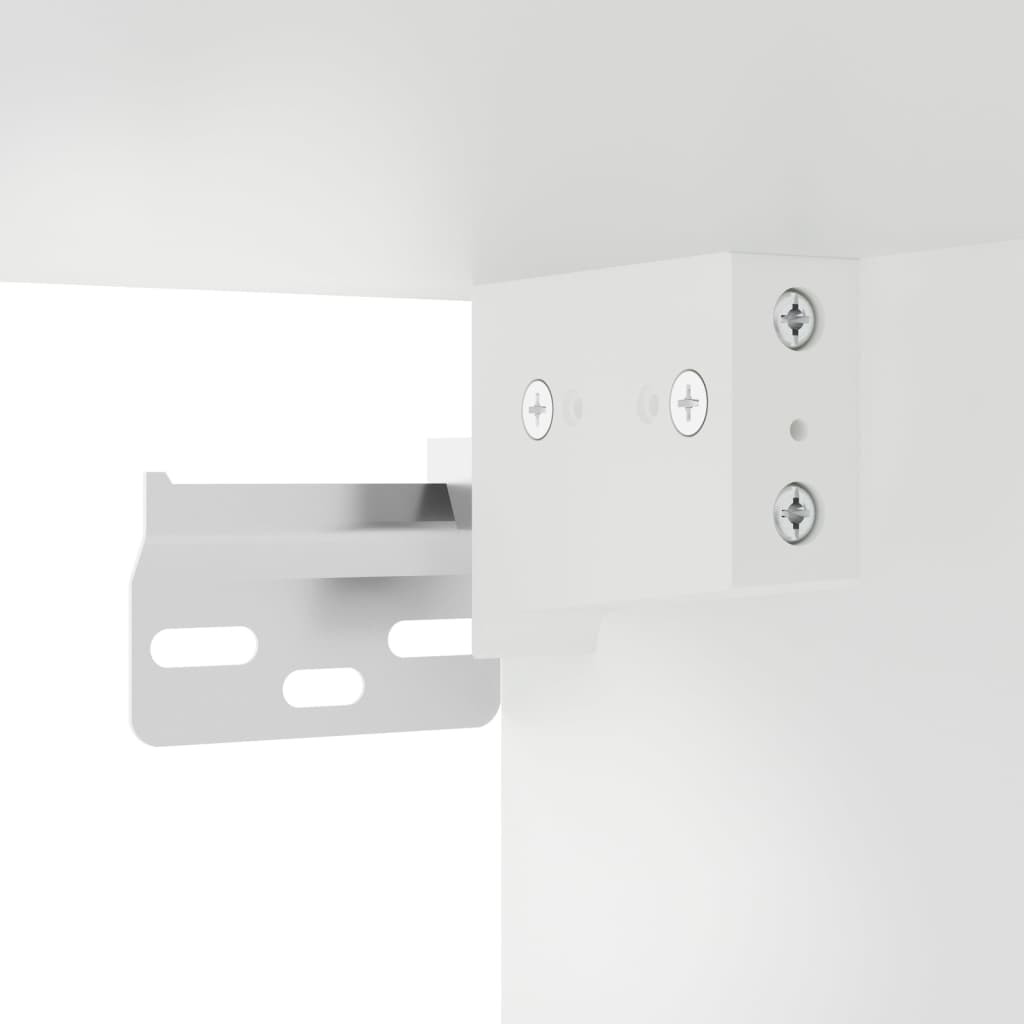 TV-Schrank mit LED-Leuchten Weiß 100x30x30 cm