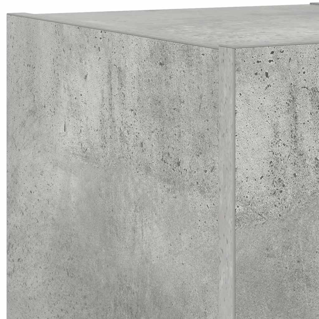 TV-Wandschrank mit LED-Leuchten Betongrau 30,5x35x30 cm