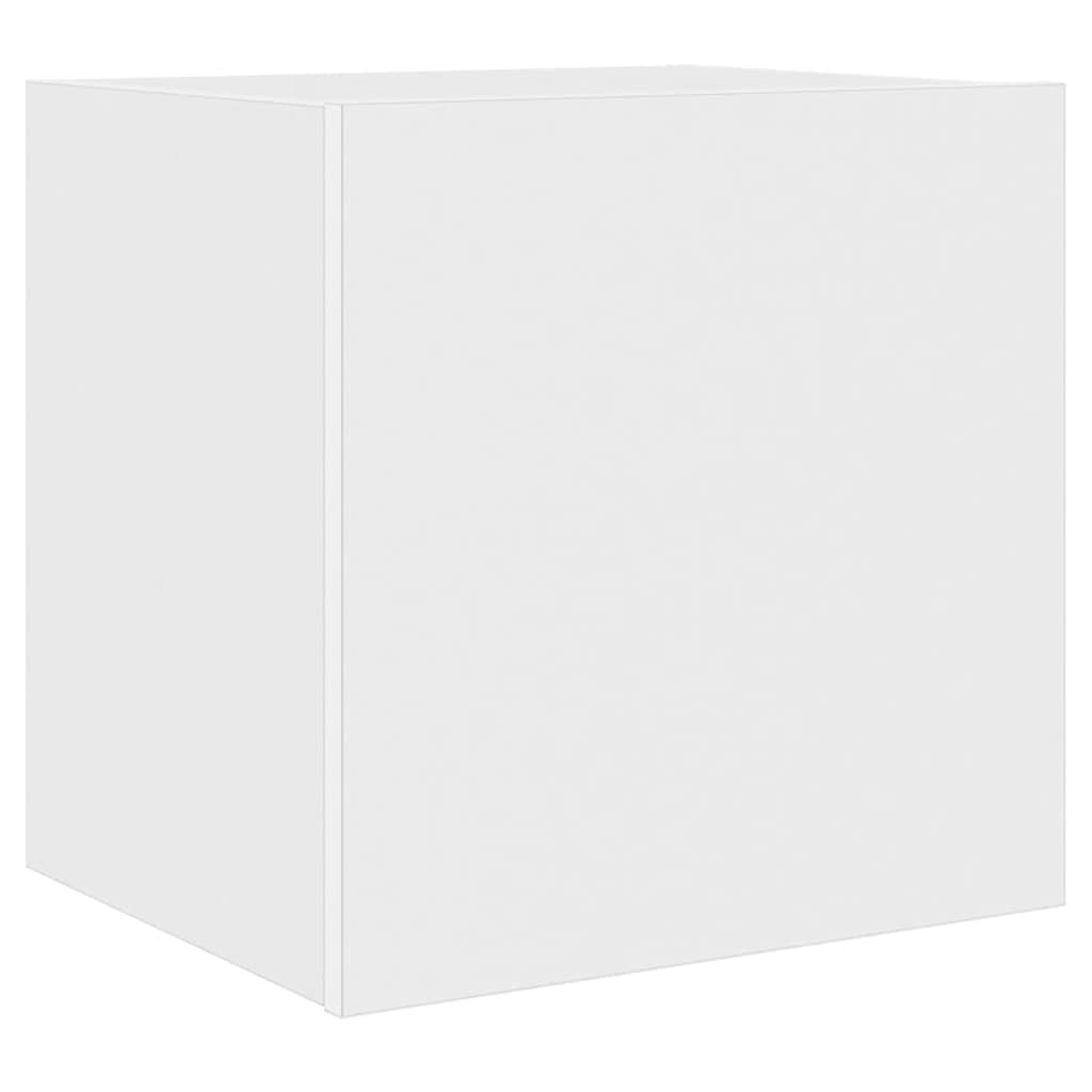 TV-Wandschrank mit LED-Leuchten Weiß 40,5x35x40 cm