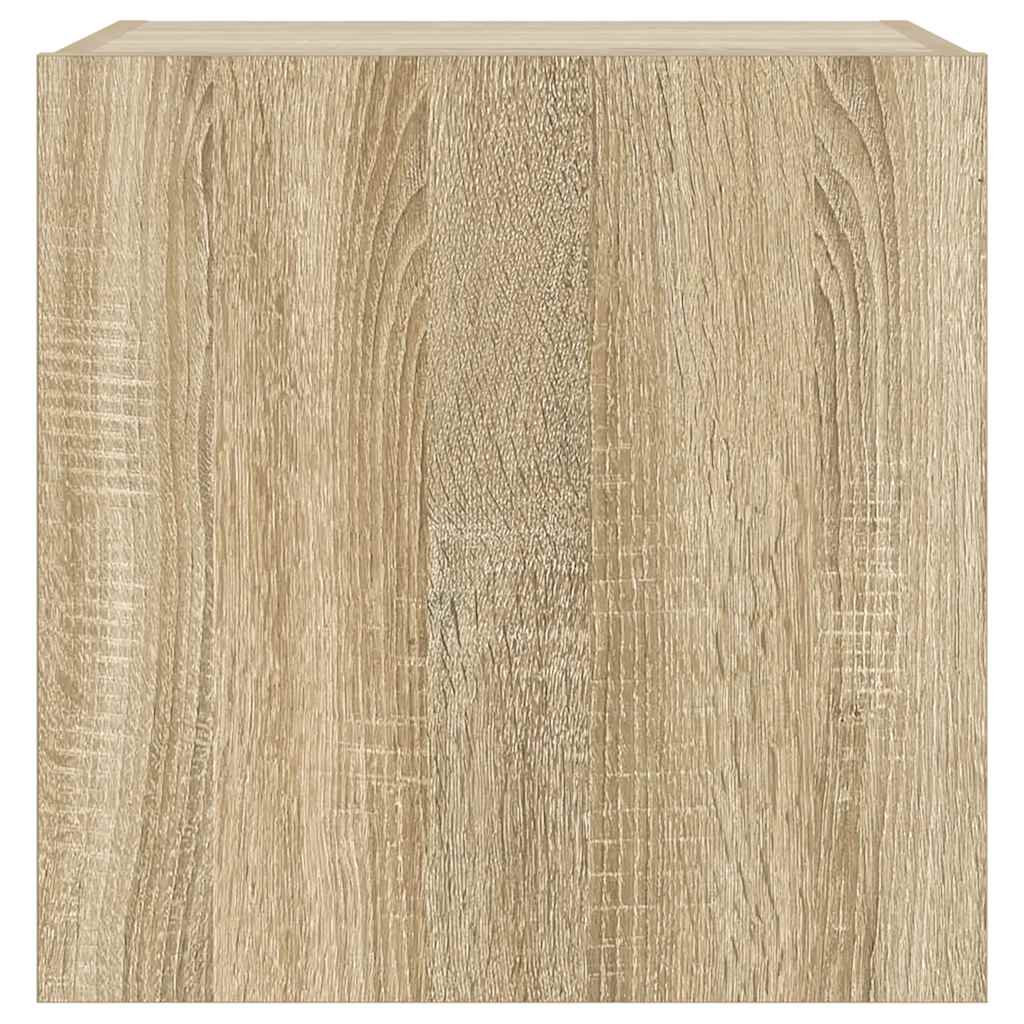 TV-Wandschrank mit LED-Leuchten Sonoma-Eiche 40,5x35x40 cm