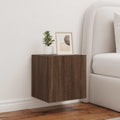 TV-Wandschrank mit LED-Leuchten Braun Eichen-Optik 40,5x35x40cm